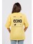 Oversize Sırtta Echo Baskılı Tshirt 2