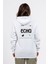 Regular Sırtta Echo Baskılı Hoodie 1