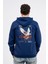 Regular Sırtta Chasm Baskılı Hoodie 1