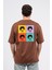 Oversize Curly Man Baskılı Tshirt 3