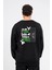 Oversize Sırtta Not Free Baskılı Sweatshirt 2