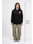 Regular Göğüste Baskılı Scary Hoodie 4