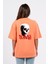 Oversize Sırtta Scary Baskılı Tshirt 1