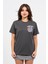 Regular Göğüste Shocked Baskılı Tshirt 1