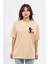 Oversize Göğüste Scary Baskılı T-Shirt 1