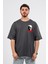 Oversize Göğüste Scary Baskılı T-Shirt 2