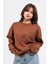 Oversize Sırtta Shocked Baskılı Sweatshirt 3