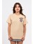 Regular Göğüste Shocked Baskılı Tshirt 2