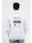 Regular Sırtta Echo Baskılı Hoodie 2