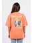 Oversize Sırtta Bloom Baskılı Tshirt 1