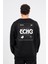 Oversize Sırtta Echo Baskılı Sweatshirt 1