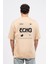 Oversize Sırtta Echo Baskılı Tshirt 1