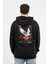 Oversize Sırtta Chasm Baskılı Hoodie 1