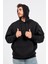 Oversize Sırtta Chasm Baskılı Hoodie 3