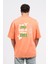 Oversize Sırtta Not Free Baskılı Tshirt 1