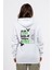 Regular Sırtta Not Free Baskılı Hoodie 1