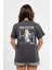 Regular Sırtta Bloom Baskılı Tshirt 2