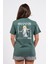 Regular Sırtta Bloom Baskılı Tshirt 1