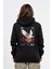 Regular Sırtta Chasm Baskılı Hoodie 1