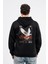 Regular Sırtta Chasm Baskılı Hoodie 2