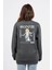 Oversize Sırtta Bloom Baskılı Sweatshirt 1