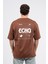 Oversize Sırtta Echo Baskılı Tshirt 1