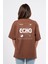 Oversize Sırtta Echo Baskılı Tshirt 2