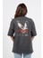 Oversize Sırtta Chasm Baskılı Tshirt 1