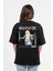 Oversize Sırtta Bloom Baskılı Tshirt 1