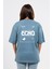 Oversize Sırtta Echo Baskılı Tshirt 1