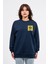 Oversize Göğüste Cry Woman Baskılı Sweatshirt 2