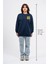 Oversize Göğüste Cry Woman Baskılı Sweatshirt 4
