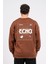 Oversize Sırtta Echo Baskılı Sweatshirt 1