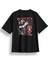 Oversize Reckless Baskılı Tshirt 1