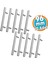 Mobilya Mutfak Çekmece Dolap Dolabı Kulbu Kulpu Kulpları (96 mm - 9.6 Cm) Inox Metal 10 Adet 1