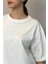 Kadın Oversize Tişört-Beyaz 5