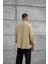Bej Sülfür Çilek Model Oversize Gömlek 3