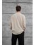 Krem Modal Kumaş Oversize Gömlek 3