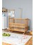 Ahşap Beşik Anne Yanı Beşik Vernikli 70X130 - Uyku Setsiz Yataksız + Tekerlekli 1