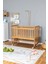 Ahşap Beşik Anne Yanı Beşik Vernikli 70X130 - Uyku Setsiz Yataksız + Tekerlekli 2