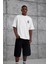 Beyaz Yes Yazılı Oversize Tshirt 1
