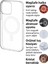 IPhone 14 Promax Magsafe Özellikli Mika Sert Plastik Alt Kısmı Açık Transparan Görünümlü Lüks Kılıf 3