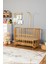 Ahşap Beşik Anne Yanı Beşik Doğal (Vernikli) 60X120 - Uyku Setsiz ve Yataksız 1