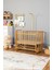 Ahşap Beşik Anne Yanı Beşik Doğal (Vernikli) 60X120 - Uyku Setsiz ve Yataksız 2