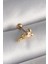 Çelik Gold Renk Zirkon Taş Detay Pembe Kalp Işleme Tragus Piercing 1