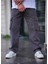 Erkek Kargo Cep Baggy Pantolon Füme Rengi 1