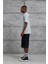 Gri Yedi Numara Baskılı Yıkamalı Oversize Tshirt 5