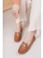 Eliz 24103 Taba Hakiki Soft Deri Rok Günlük Kadın Ayakkabı 4