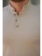 Erkek Hakim Yaka Dokuma Pamuklu Kumaş Kısa Kollu T-Shirt 3