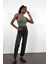 Haki Önü Çift Katlı Bodysuit 2
